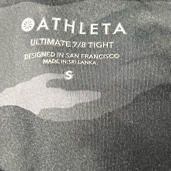 ATHLETA Camo Ultimate 7/8 Tights Leggings Sz S - Picture 5 of 5